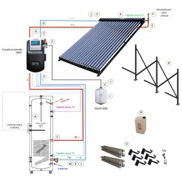 Základní solární sestava s kolektorem JMC-5818-30 Základní solární sestava s kolektorem JMC-5818-30
